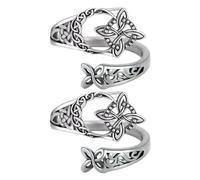 nœud de sorcière celtique - de pouce ouverte réglable, bijoux en acier inoxydable avec nœud irlandais avec motif de géométrique, de protection bohème vintage pour femme, usage