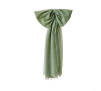Nœud décoratif en polyester conçu pour le sapin de Noël pour le placement de sommet et l'intégration fonctionnelle avec couronnes, guirlandes et zones de décoration (vert)