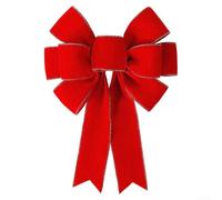 Nœud décoratif en tissu pour couronnes, guirlandes, arbres de Noël et utilisation en extérieur, dimensionné pour créer un point focal dans les projets de décoration festifs