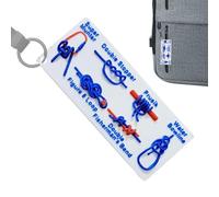 Nœud en acrylique, carte d'apprentissage étanche, outil de nouage portable, indispensable pour la survie en plein air, le camping, la randonnée, comprend un nœud, une boucle, une figure 8, plat, des