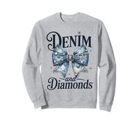 Nœud en Denim et Diamants pour Femme Sweatshirt