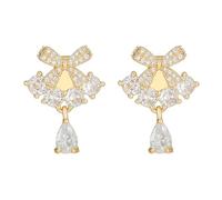 Nœud en métal à clipser pour écouteurs FreeClip 1/2 - Léger et sécurisé - Boucles d'oreilles élégantes - Dorées et argentées, One Size, Comme décrit, Comme décrit.