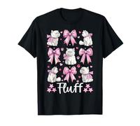 Nœud en Peluche en Forme de Chat Persan pour Fille, Chat et Maman T-Shirt