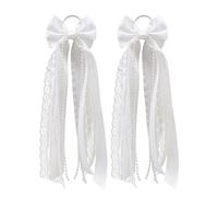 Nœud en ruban blanc pour bottes, avec motif décoratif, 15 x 7 cm, accessoire élégant pour bottes occidentales, décoration de chaussures, pour mariages ruraux, compétitions, danses de grange, fête