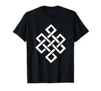 Nœud éternel tibétain Bouddhiste hindouiste T-Shirt Graphique avec Valeur