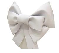 NœUd GéAnt à Suspendre, Kit De Décoration Murale À Faire Soi-même avec Nœud Géant, Papier Éponge 3 Mm, for Mariage, Noël, Restaurant, Prédécoupé, Assemblage Facile(White,50cm DIY Material)