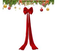 Nœud géant pour sapin de Noël - Grand ornement réutilisable | Nœud de Noël pour décoration de cime de sapin de Noël, pour intérieur, maison, porte, escalier, arrière-plan, vacances