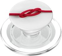 Nœud noué en Corde Rouge entrelacé dans Un Cordon PopSockets PopGrip pour MagSafe