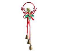 Nœud Ornements de Noël - Noeud de Noël Ornements de Vacances avec Cloche | Chrîstmas Couronne Rosaces avec Clochettes | Ornement Suspendu Arbre de Noël avec Bôws Wîth Bell Pendentif Décoratif Arcs