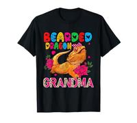 Nœud Papillon à Motif Floral en Forme de Dragon Barbu, Grand-mère, amatrice T-Shirt