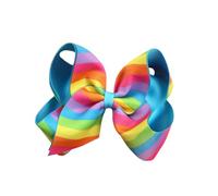 Nœud papillon coloré à thème Grande Barrette à cheveux pour enfants et femmes Thème de vacances Accessoires de coiffure