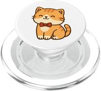 Nœud Papillon Dessin Chat Kawaii Dessin Mignon Animal Illustration PopSockets PopGrip pour MagSafe
