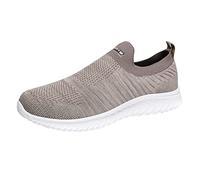 Nœud papillon en maille respirante tissée légère confortable et décontractée pour homme Chaussures de sport 45, beige, 42 EU