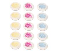 Nœud papillon en résine pour ongles, accessoires de nœud papillon à faire soi-même, 5 paquets de paillettes de trois couleurs, joli nœud de décoration d'ongles portable avec effet