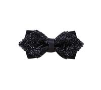 Nœud papillon en strass pour homme réglable et pré-noué avec strass étincelants incrustés pour mariage, fête, banquet