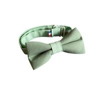 Nœud papillon enfant coton mat 2 couleurs Vert Kaki Vert d'Eau Fabriqué en France