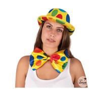 Nœud Papillon Géant - Idecorum - Clown - Jaune - 23 x 16 cm