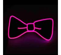 Nœud papillon lumineux pour homme - Noeud papillon lumineux à LED dans le noir - Avec 3 modes de flash - Nœud papillon lumineux réglable - Nœud papillon LED clignotant - Pour fête, bar, cosplay, Noël,