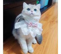 Nœud papillon mignon pour chat - Esthétique - Collier kawaii pour intérieur et extérieur - D, L
