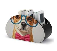 Nœud papillon souple pour chien, support de télécommande surdimensionné pour lunettes, boîte de rangement pour télécommande TV, organiseur de bureau en cuir, pot à crayons en PU, organiseur de pape