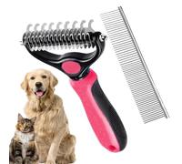 Nœud pour animaux de compagnie, brosse de retrait de nœuds pour chat, brosse à nœud double face pour chien, chat dense et droit, fournitures de toilettage pour animaux Brosse à poils longs pour chat