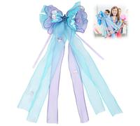 Nœud pour sac d'école pour fille - Décoration - Grand nœud de sac à sucre - 20 x 40 cm - Flocon de neige - Ruban pour décorations d'artisanat, emballages cadeaux, décorations d'entrée (style 4)