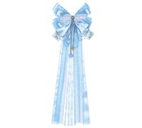 Nœud pour sac d'école, sac d'école, sac d'école pour fille, décoration papillon bleu pour la rentrée scolaire, idéal pour les fêtes de mariage, aspect brillant, fixation rapide, rentrée scolaire