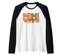 Nœud rétro Mimi en Forme de Citrouille pour l'automne, l'Action de grâce, Mimi Fall Manche Raglan