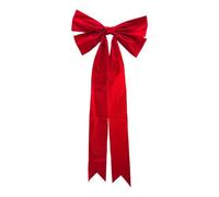 Nœud rouge - Décoration de Noël - Grande décoration de fête pour | Nœud d'arbre de Noël comme pointe de sapin pour photographie, maison, appartement, ferme, bureau, école, mariage, fête, mur