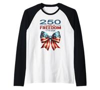 Nœud Tendance Patriotique pour 250e Anniversaire des États-Unis Manche Raglan