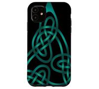Nœud Triangle avec Fils Doubles Aqua Coque pour iPhone 11