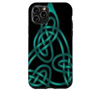 Nœud Triangle avec Fils Doubles Aqua Coque pour iPhone 11 Pro
