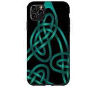 Nœud Triangle avec Fils Doubles Aqua Coque pour iPhone 11 Pro Max