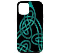 Nœud Triangle avec Fils Doubles Aqua Coque pour iPhone 12/12 Pro