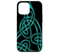 Nœud Triangle avec Fils Doubles Aqua Coque pour iPhone 12 Pro Max