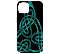Nœud Triangle avec Fils Doubles Aqua Coque pour iPhone 13