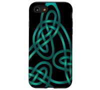 Nœud Triangle avec Fils Doubles Aqua Coque pour iPhone SE (2020) / 7/8