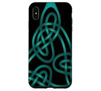 Nœud Triangle avec Fils Doubles Aqua Coque pour iPhone XS Max