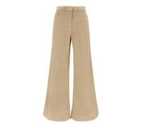Nude - Tilda Wide Pantalons - Femme - Pantalons - Beige - Taille: 36 FR