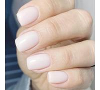 Nudes Appuyez Sur Des Clous Carrés Faux Stick Brillant Colues Pour Les Décors Bâton Sur Les Nus Acryliques Ongles