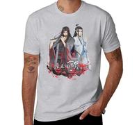 NUDibaDU LAN Wangji and Wei Ying - Mo Dao zu shi - Grandmaster of Demonic Cultivation - The Founder of Diabolism T-Shirt 2 Grey S