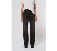 Nudie Jeans Clean Eileen Shimmering Black Taille: W24L34 | Jeans droits Outlet | Femme | Le Noir