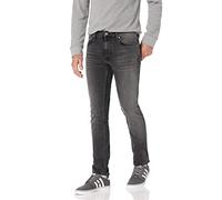 Nudie Jeans Lean Dean Black Eyes Jeans, Yeux Noirs, W32 Homme