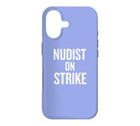 Nudist on Strike Party Clubbing Humor Coque pour iPhone 17