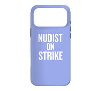 Nudist on Strike Party Clubbing Humor Coque pour iPhone 17 Pro Max