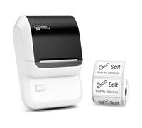 Nudiuhis Étiqueteuse, Étiqueteuse Bluetooth Compatible avec Les Téléphones Portables et Les Ordinateurs, Étiqueteuse Portable sans Encre pour Adresse B