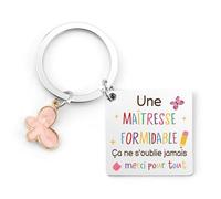 Nudoraw Cadeau Maitresse D'école Fin D'année Porte Clef Merci Maitresse Cadeau Atsem Maternelle Merci Atsem Cadeaux Maîtresse École Aesh Idee Cadeaux Maitresses D'école Original Saint Valentin Noel