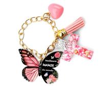 Nudoraw Cadeau Mamie Noel Porte Clef Idee Cadeau Mamie Original Cadeaux Grand Mere Anniversaire Amour Cadeaux pour Mamies Secret Santa Saint Valentin Fete des Grands Meres Porte Cle Femme Grands Mères