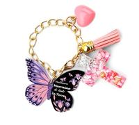 Nudoraw Cadeau Marraine Noel Porte Clef Marraine Cadeaux pour Marraines Anniversaire Original Amour Cadeaux Marraines Baptême Demande Secret Santa Saint Valentin Cadeau Femme Original Utile Porte Clé
