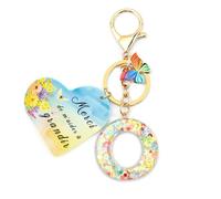Nudoraw Porte Clef Femme Lettre O Porte-clés avec Initiales Porte Clés Lettre O Porte-clés Initiale Petit Cadeau Noel Cadeau Merci pour Cette Année Cadeaux Remerciement Idée Cadeaux Secret Santa